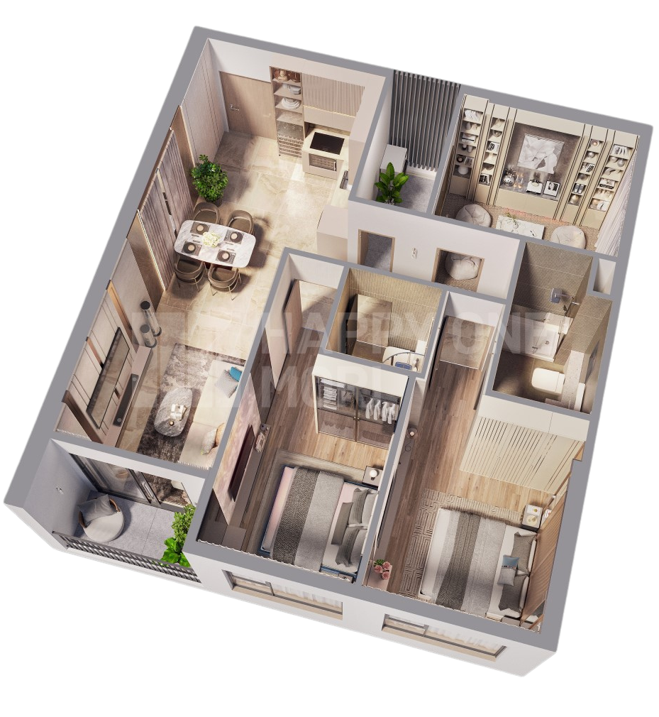 Căn B01_3pn Happy One Mori