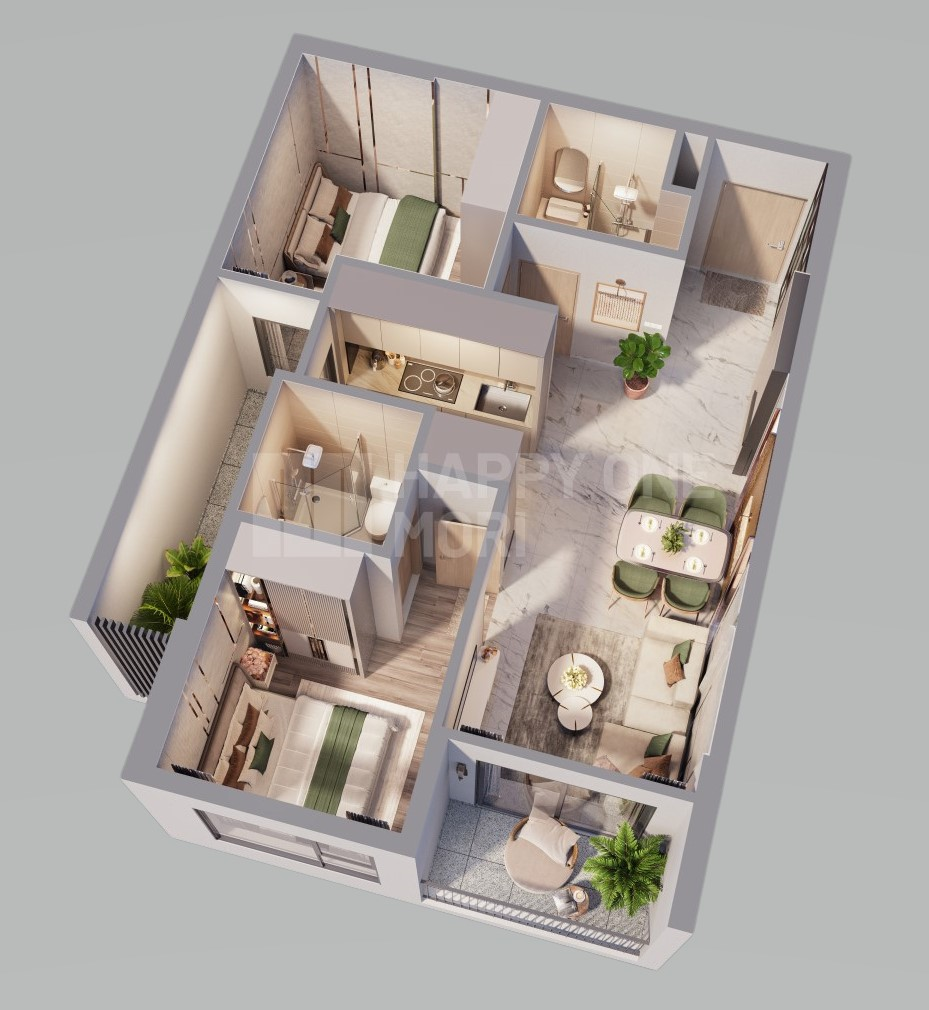 Căn B20_2pn Happy One Mori