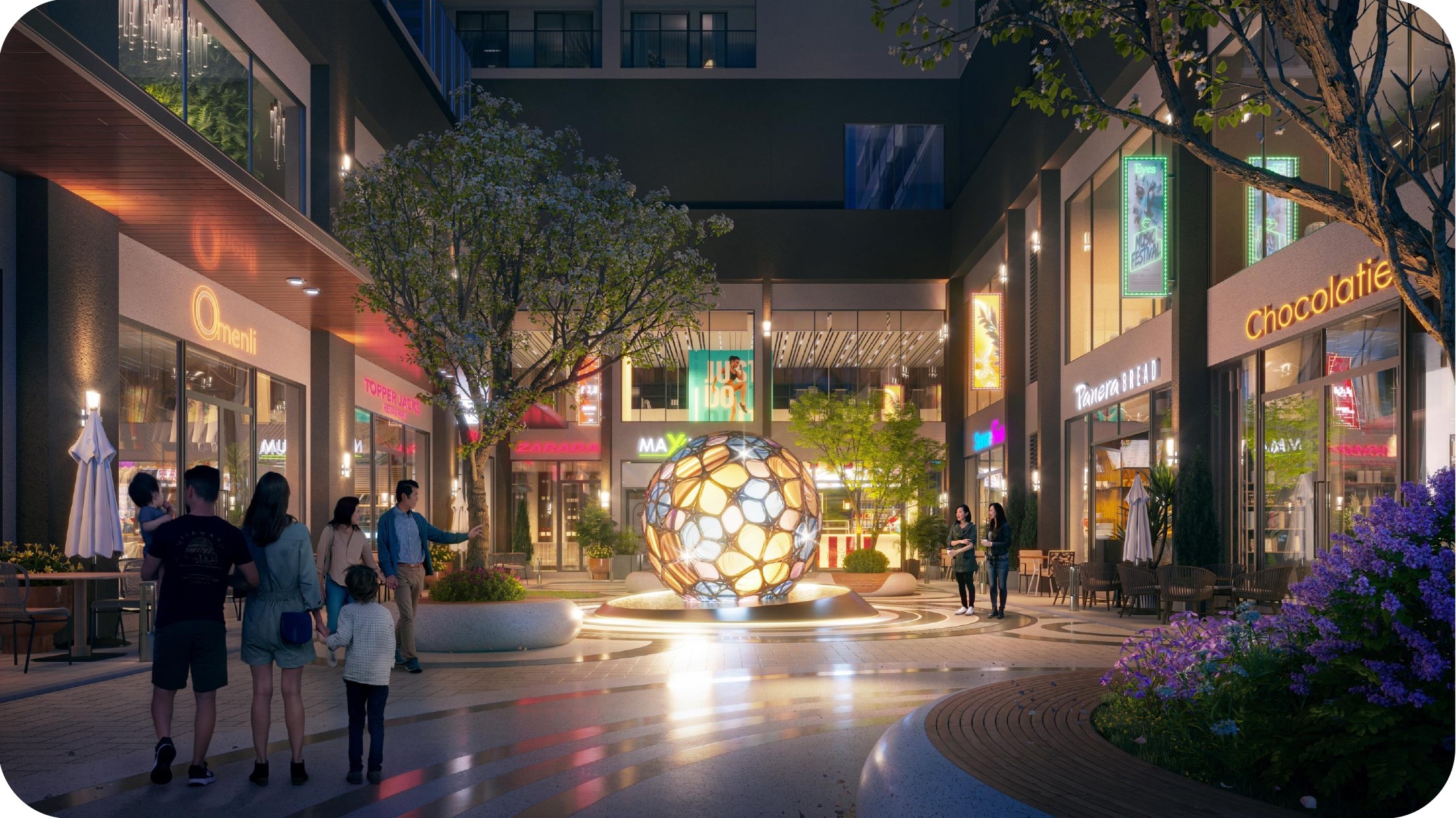 Công Viên Trung Tâm ở Dự án Happy One Mori