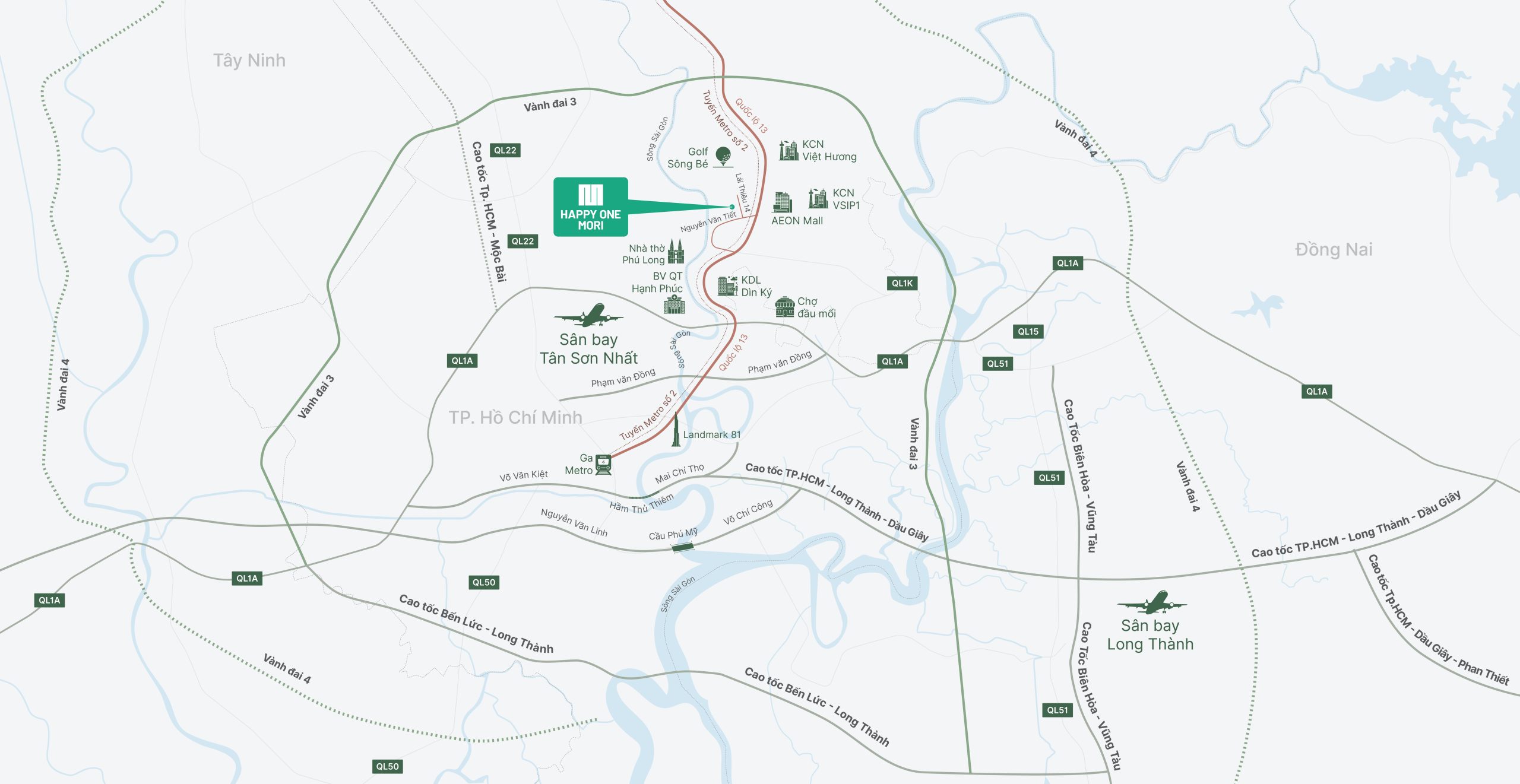 Vị Trí Happy One Mori